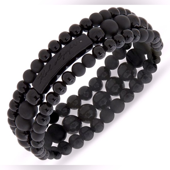 NWT! KARL LAGERFELD STRETCHY UNISEX BRACELET! SOLD OUT 5 ⭐️’s - Picture 3 of 3